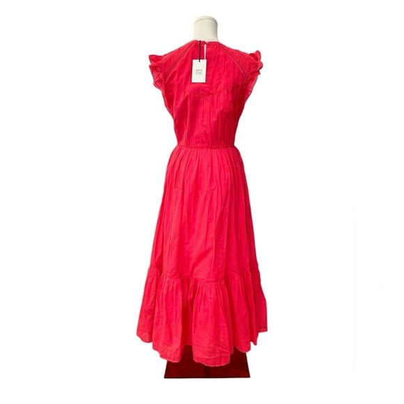 WHITE STUFF Spring 2025 Collection Midi Dress Pink Sample Size 6 NWT - Picture 3 of 10